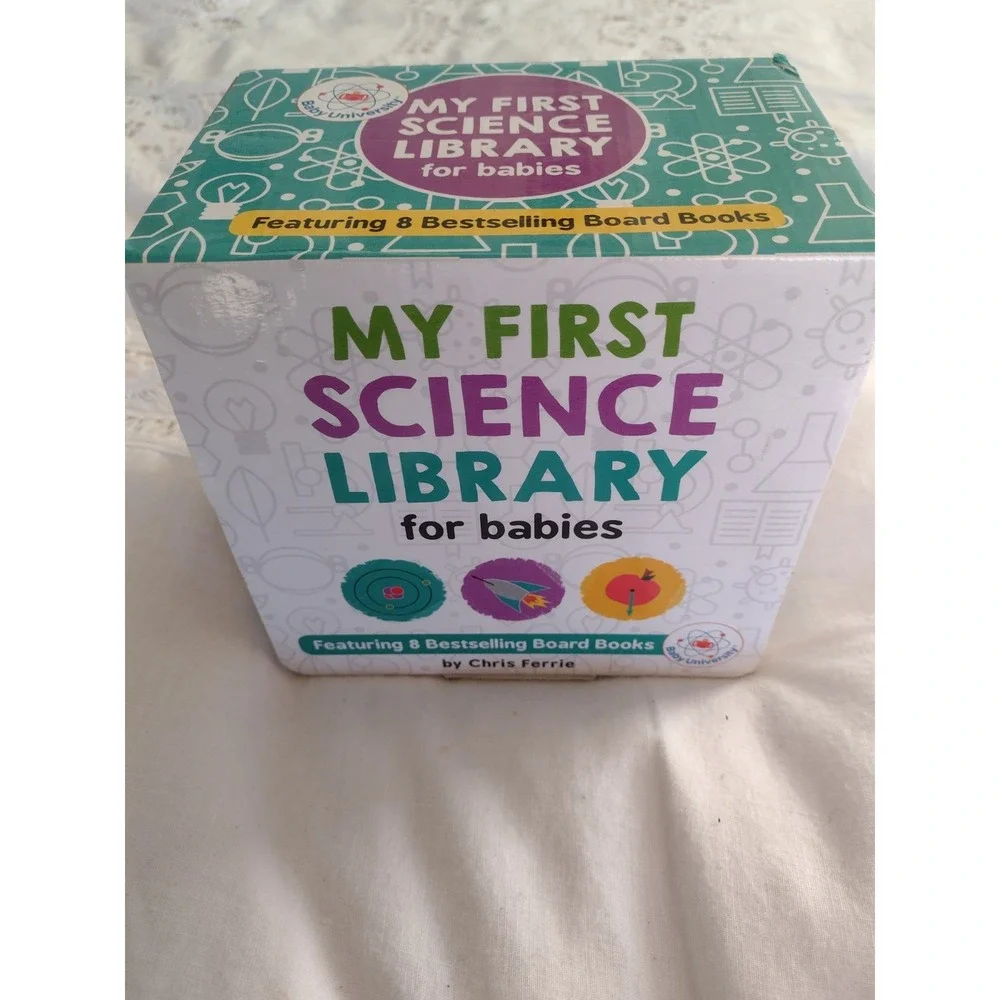 My First Science Library for Babies Chris Ferrie 8 Board Books Box Set - Picture 1 of 6